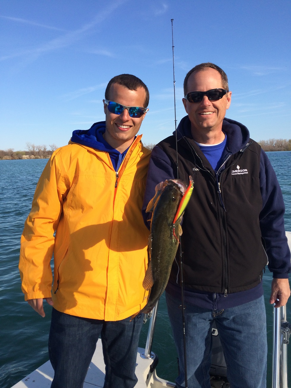 father and son charters on Lake St. Clair 